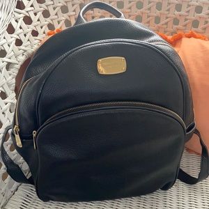Michael Kor’s Black Leather Backpack!